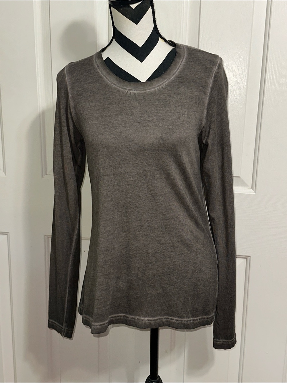 Rundholz Black Label Long-Sleeve Crewneck Top - Charcoal